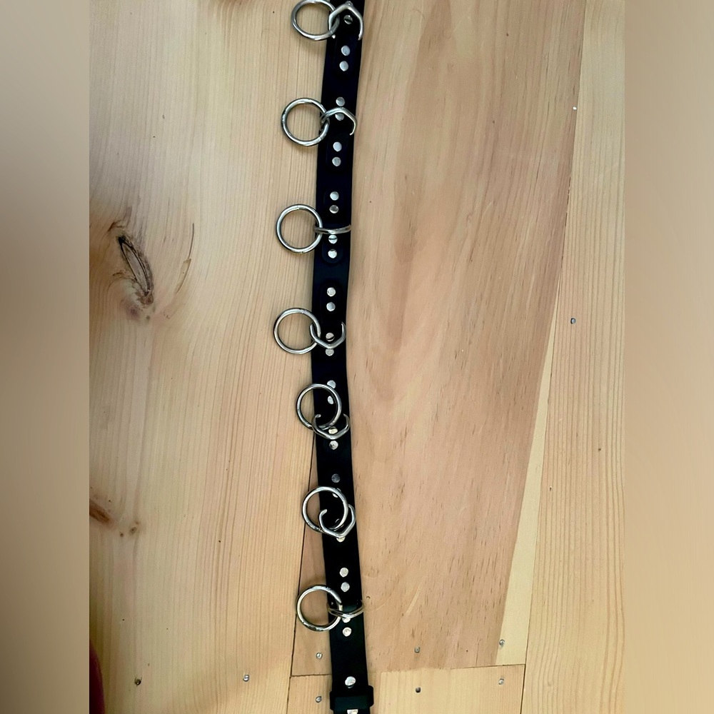 Steam punk halter ring belt